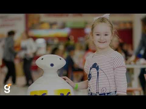 Аренда рекламного робота на Skill Park