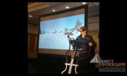Синергия спортивного тренажера и очков виртуальной реальности от Гефест Проекция