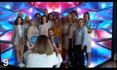 Светодиодная фотозона на мероприятии "Переосмыслить медицину ради жизни " для компании "NOVARTIS"