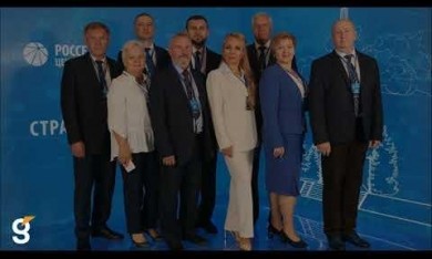 Светодиодная фотозона и интерактивная панель для компании Россети.